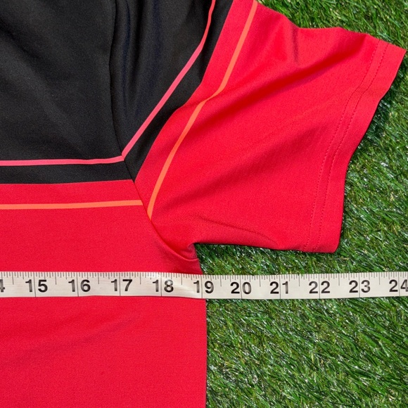 Under Armour Men's Black and Red Performance Polo - Picture 5 of 7